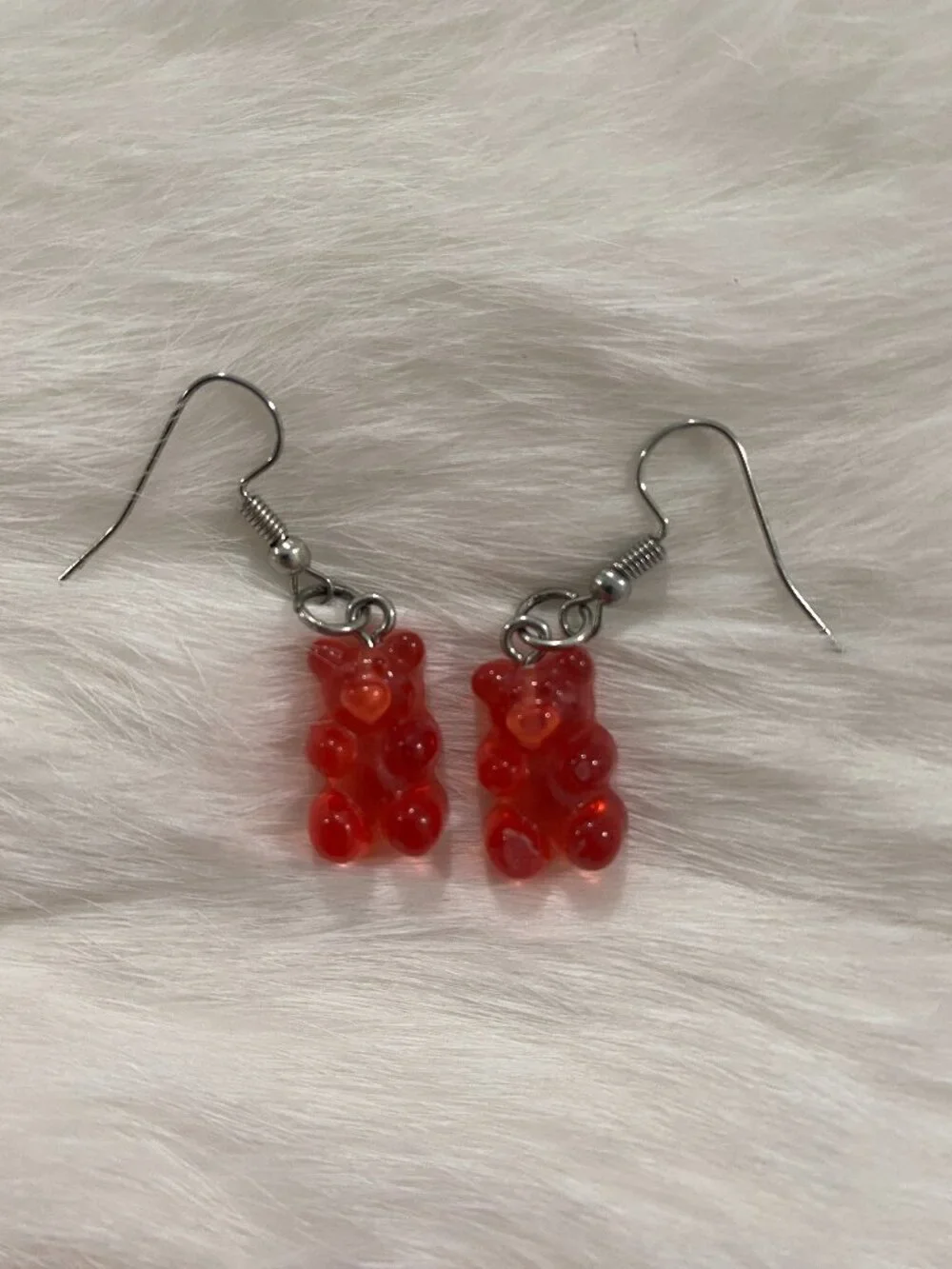 Red Gummy Bear Earrings